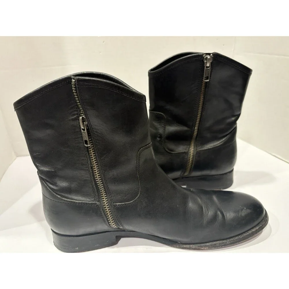 Frye Melissa Women's Size 9 B Black Button Short Black Riding Style 77897 Boots